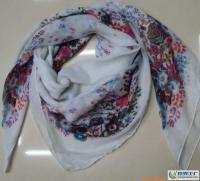 厂家直销——巴厘纱印花方巾,海量供应,品质保证