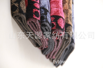天源家纺 高品质竹纤维色织提花方巾供应与批发